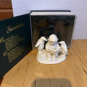Department 56 SNOWBABIES Figurine READ ME A STORY Snow Baby & Penguins Wrong box
